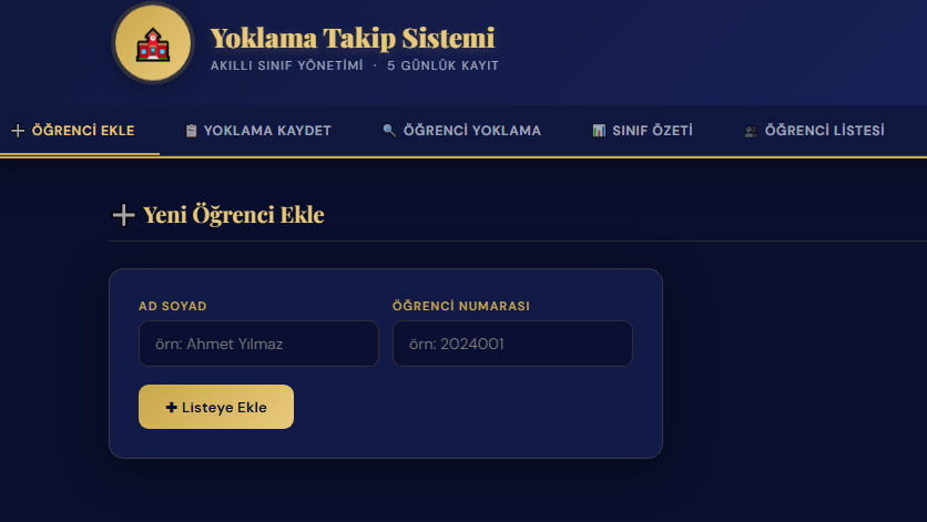 Sınıf takip